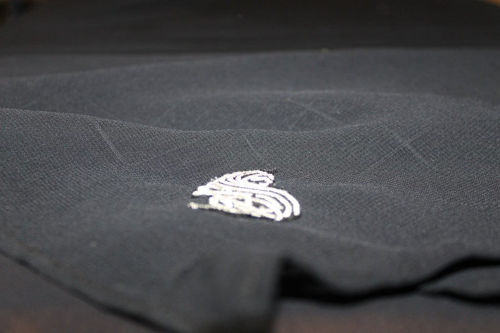Luxury Black Self-Print Chiffon Hijab