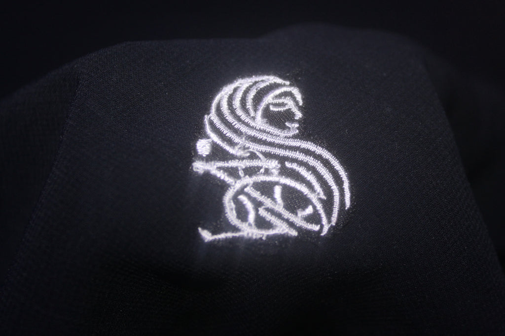 Luxury Black Self-Print Chiffon Hijab